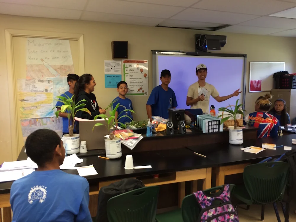 Teaching about native Firewise plants by playing a game show.