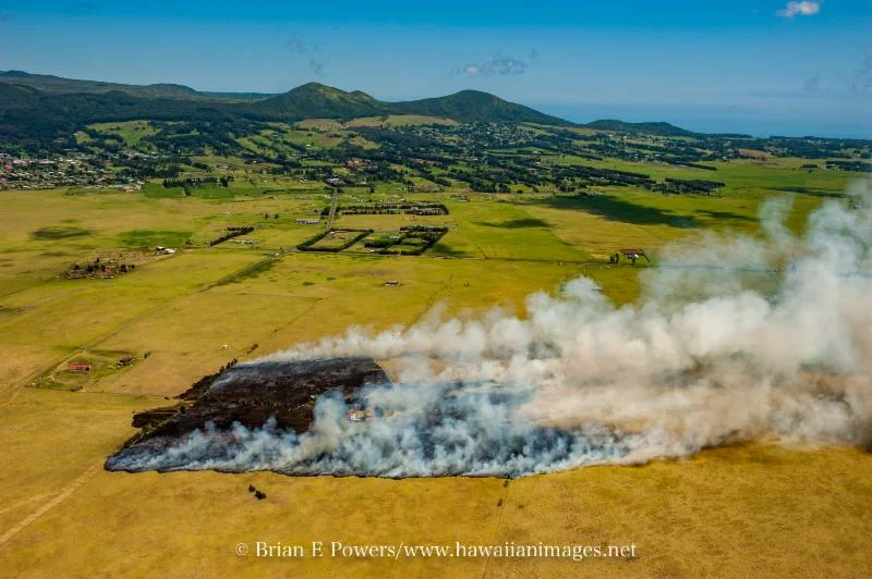 Puu Kapu fire in April 2016. Photo credit: Brian Powers