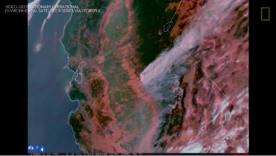 Screenshot - Geostationary Operational Environmental Satellite R Series via Storyful