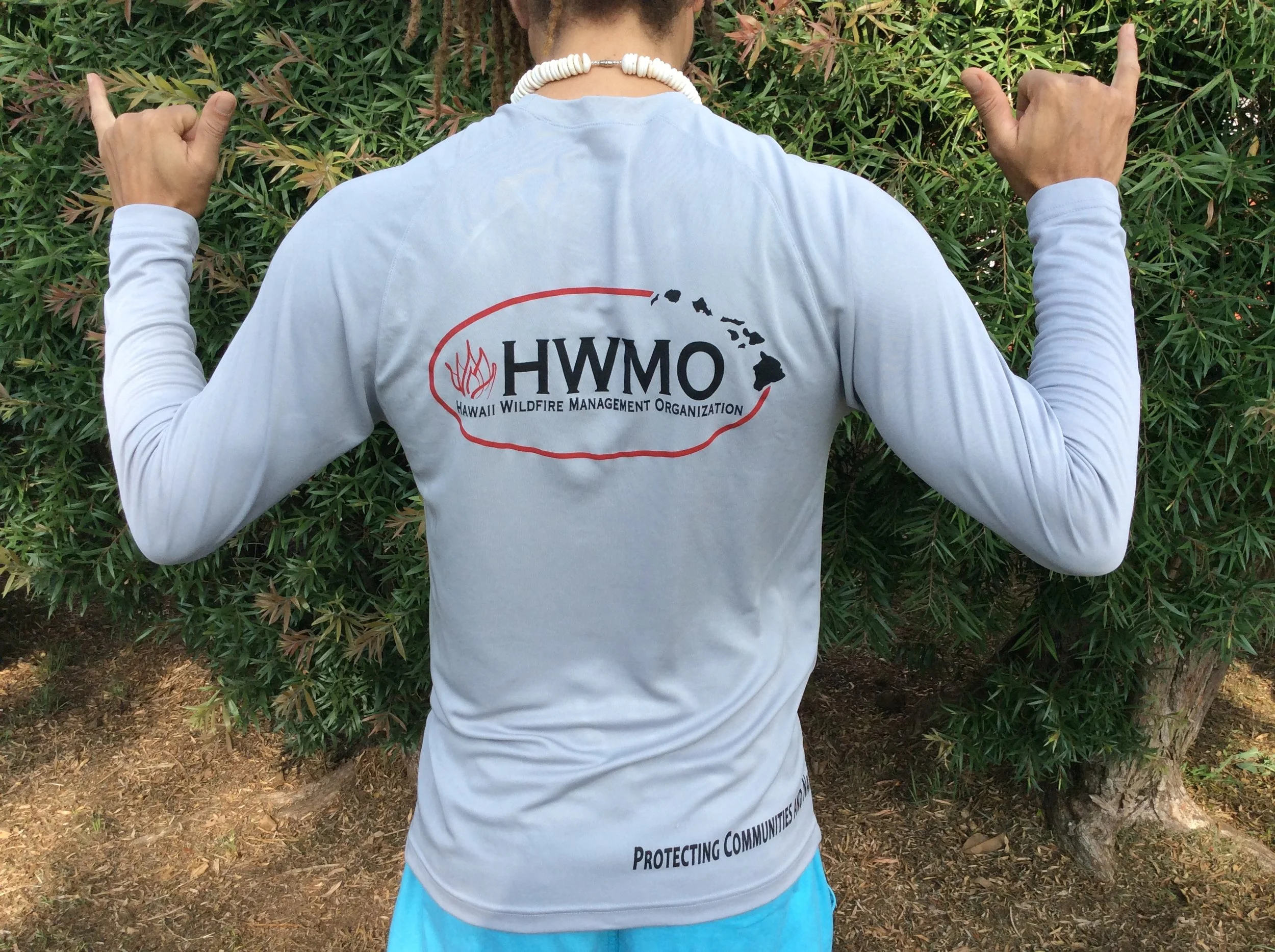 HWMO Logo Rash Guards — Hawaii Wildfire Management Organization