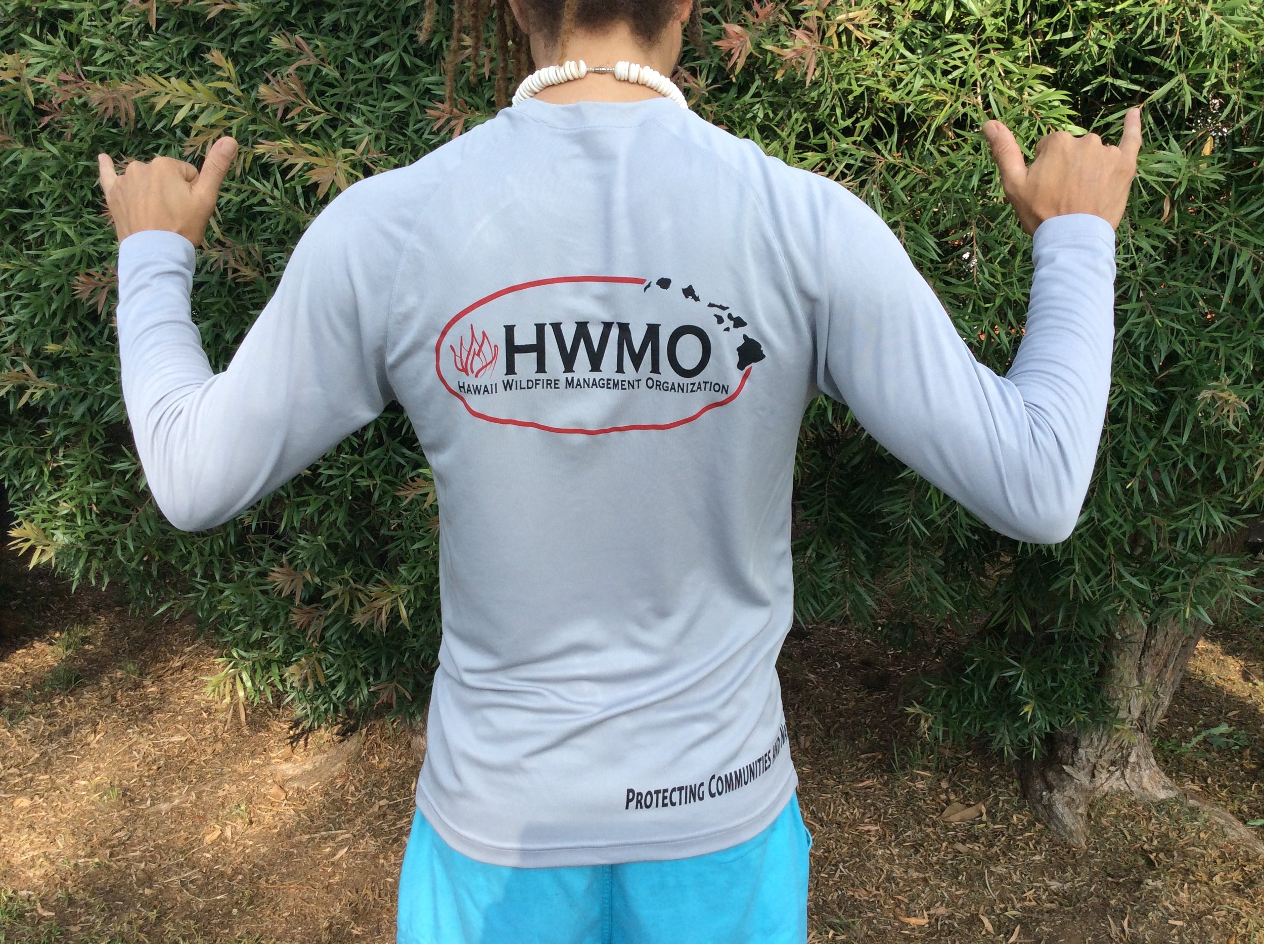 HWMO Logo Rash Guards — Hawaii Wildfire Management Organization
