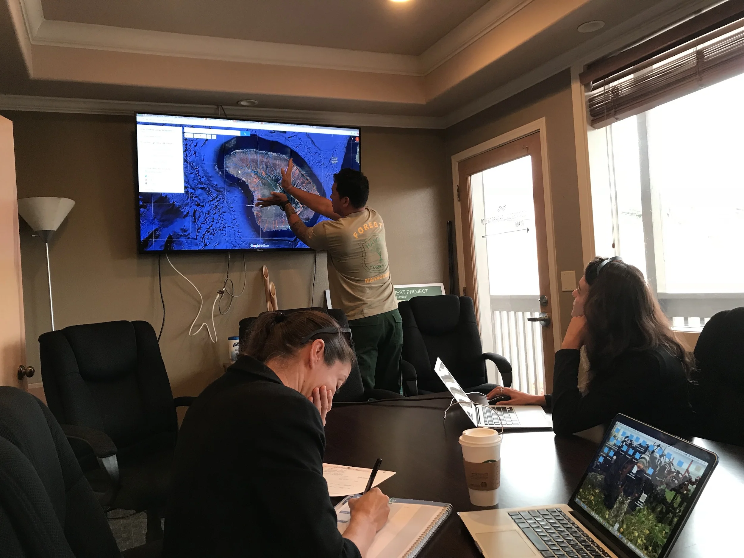 Mapping with Lance De Silva of DOFAW.