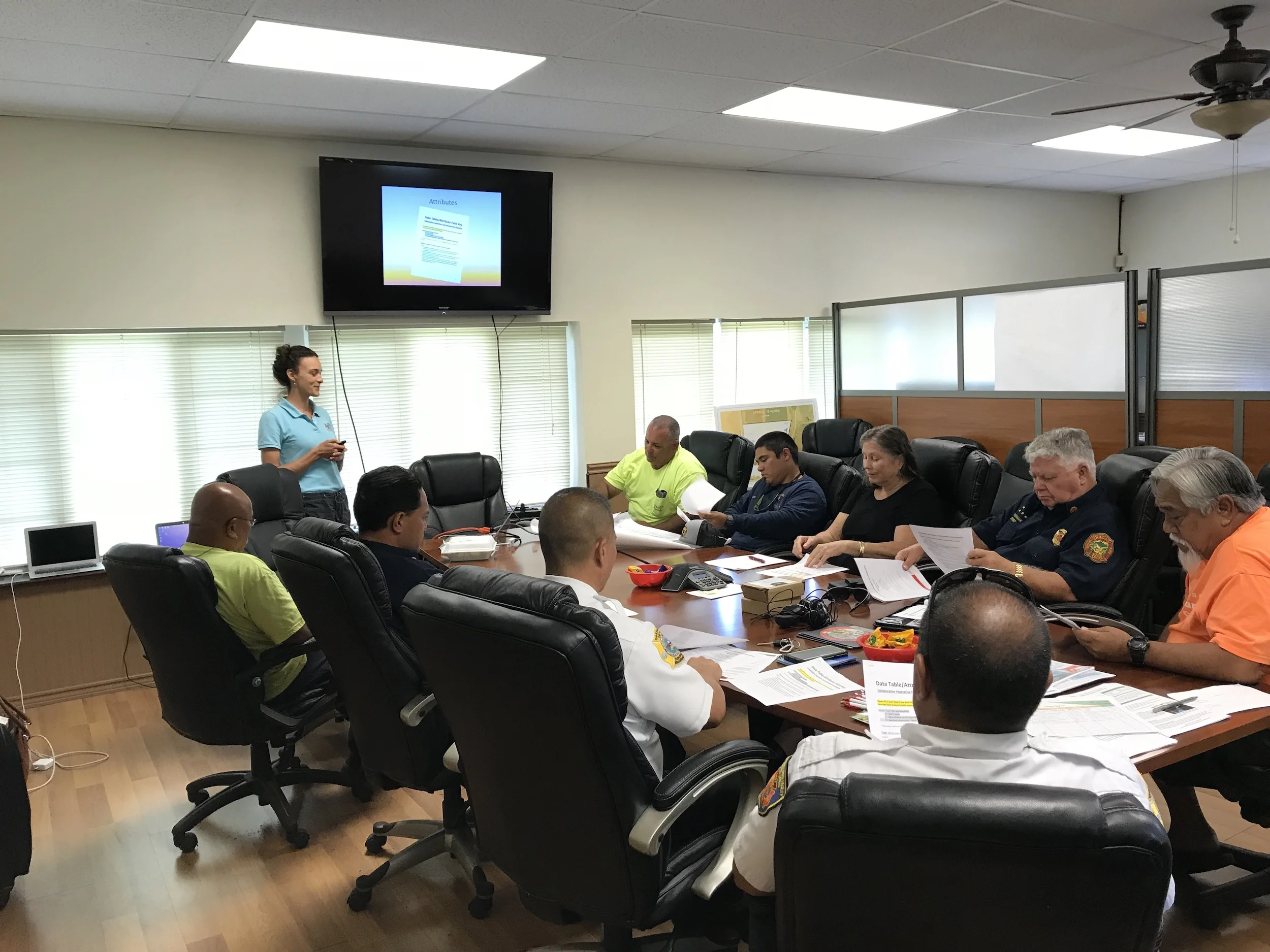 Mapping with KAA members, Navy, and Kauai Fire Department on the west side of Kauai.