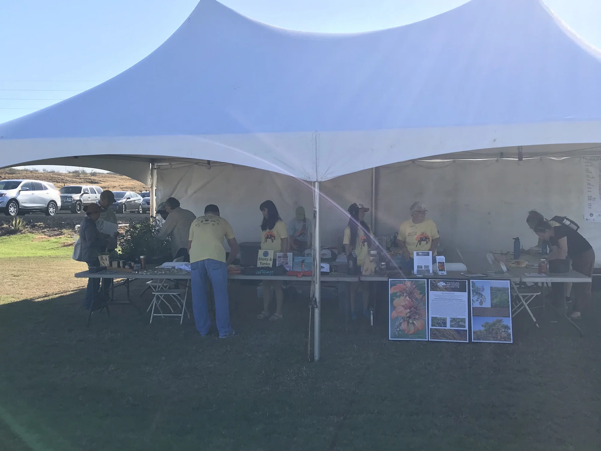 Many visitors took native plants home with them.