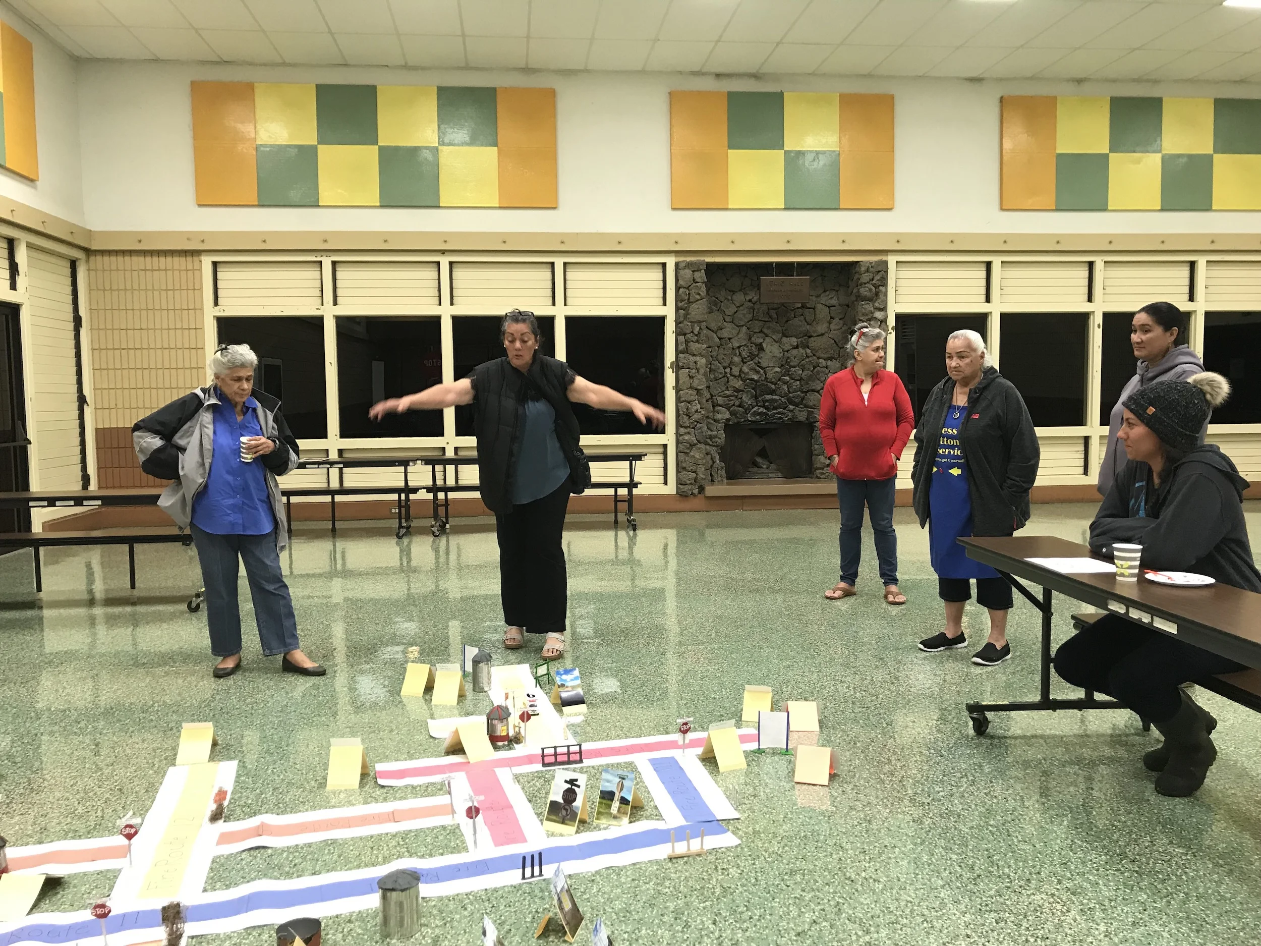 An elaborate 3D map the Puukapu Pastoral committee assembled.