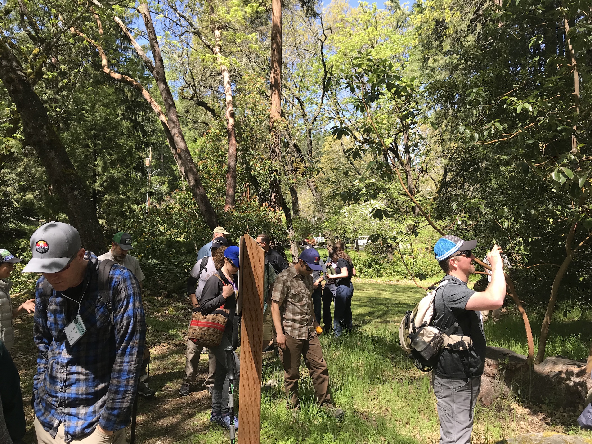 Preparing for the field tour.