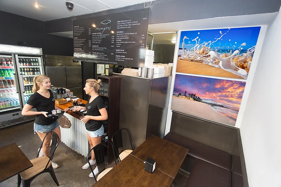 "I bought two 1.2 metre glass mounts from Jason for my restaurant in Manly and I couldn't be happier. The clarity and quality is really amazing. My customers love them too." Ryan - Fishmongers Manly..