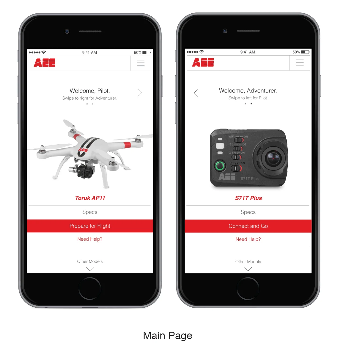 AEE APP Drone and Action Camera interactive App. Designed to assist with drone and action camera operation. User has ability to scroll between products they purchase and function features within that AEE product. You are able to view camera view on your smart devices. User has ability to change product options on app, view product information, view website, interact with other users and make purchases. 
