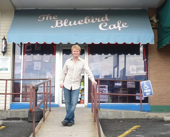 Before a performance at the legendary Bluebird Cafe, Nashville, TN.