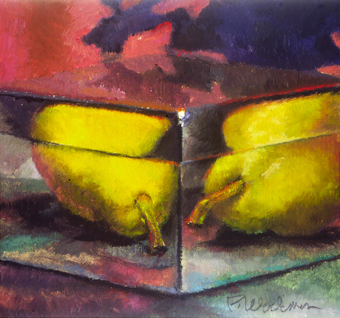 "Two Green Pears"