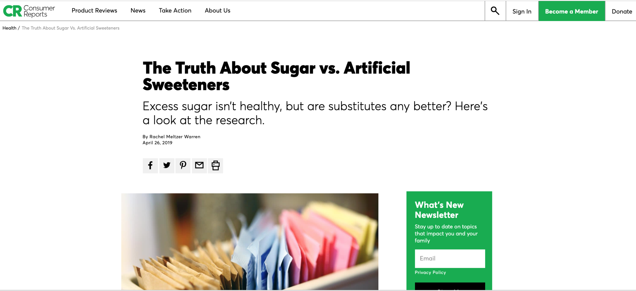The Truth About Sugar vs. Artificial Sweeteners