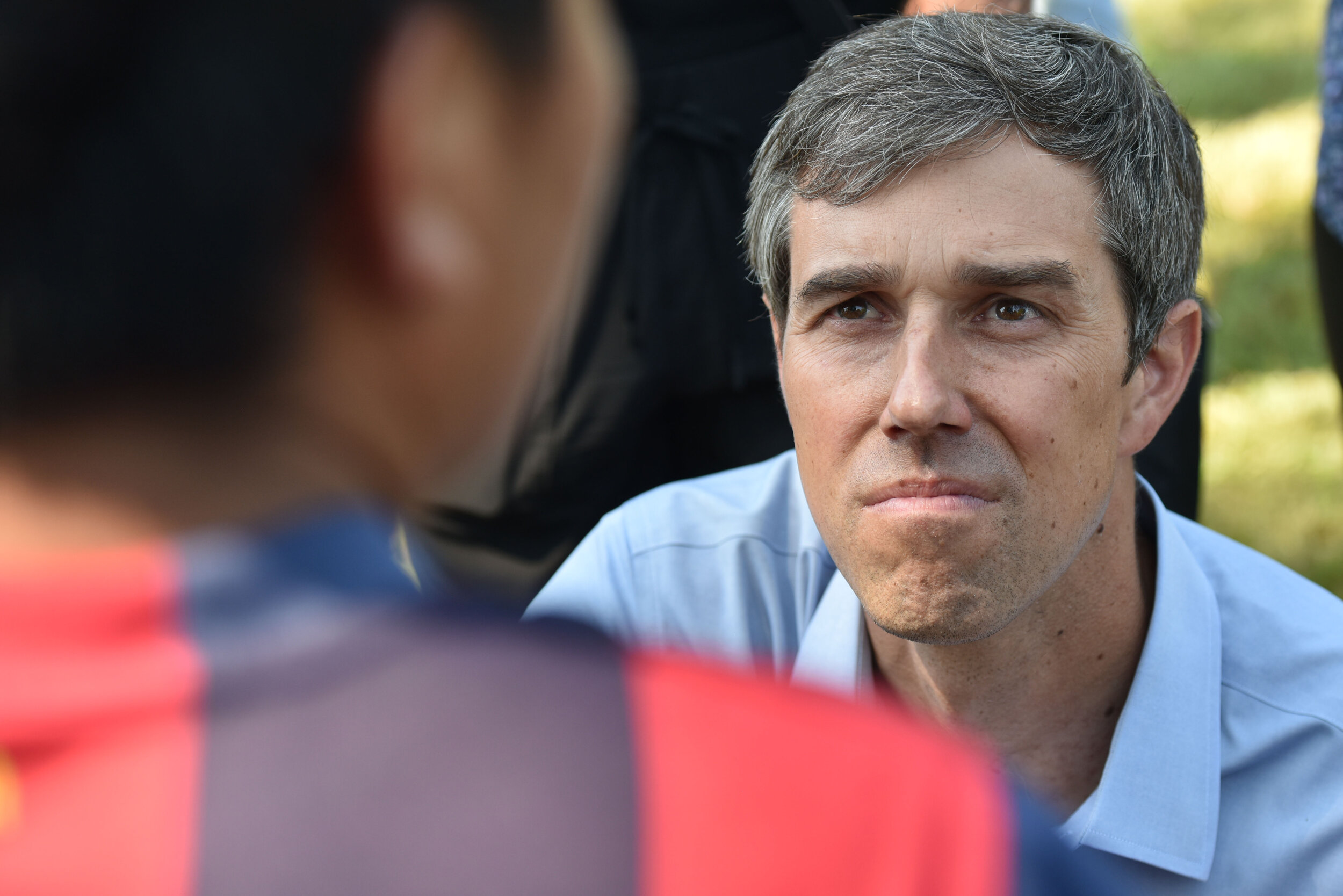 Democratic presidential candidate Beto O’Rourke said his trip to Mississippi on Friday, August 16, 2019, to meet with Latino families after last week’s federal immigration raids is part of his new campaign strategy of directly confronting the Trump
