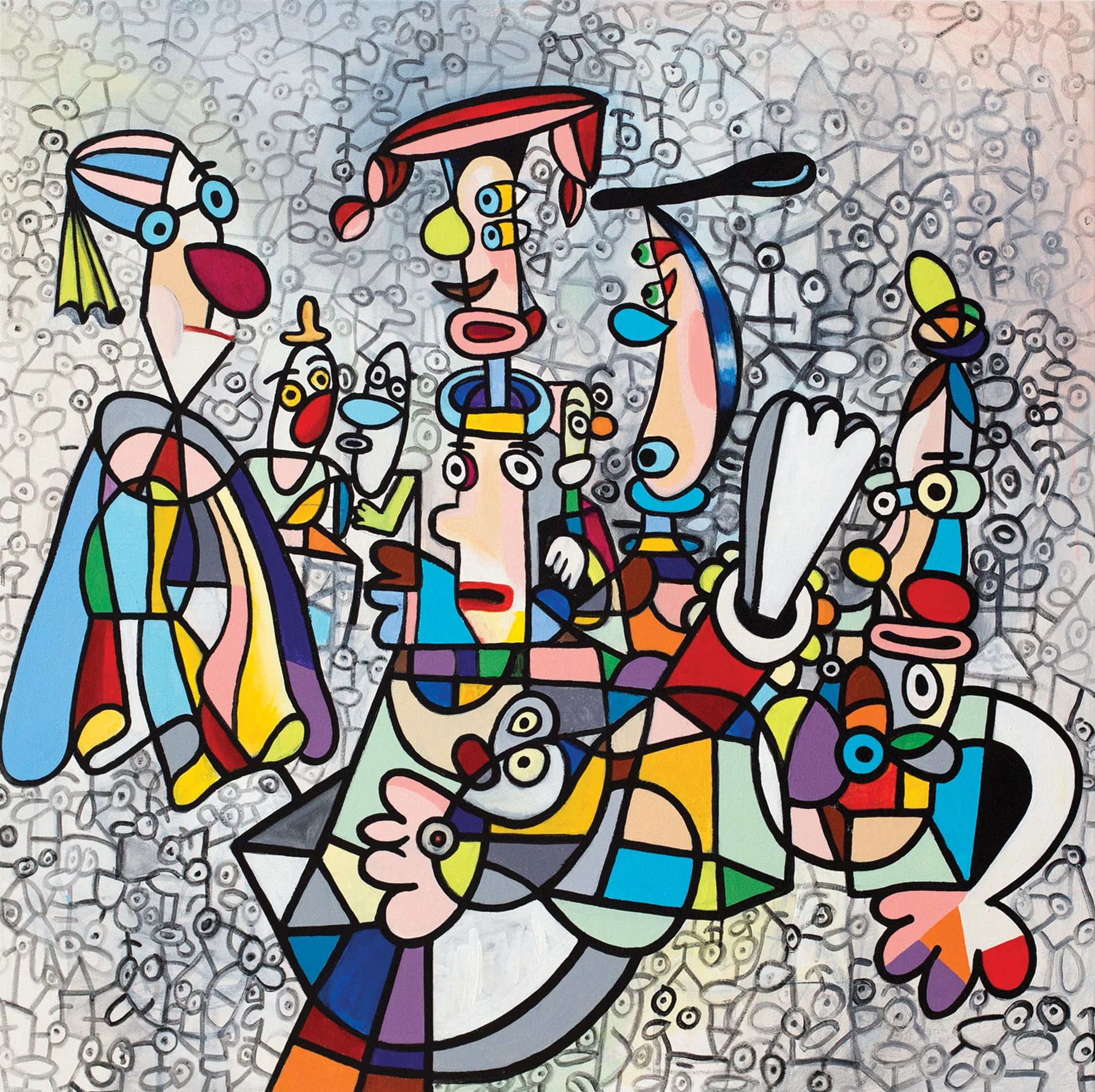 Something Is Rotten acrylic on canvas 40 x 40” 2017