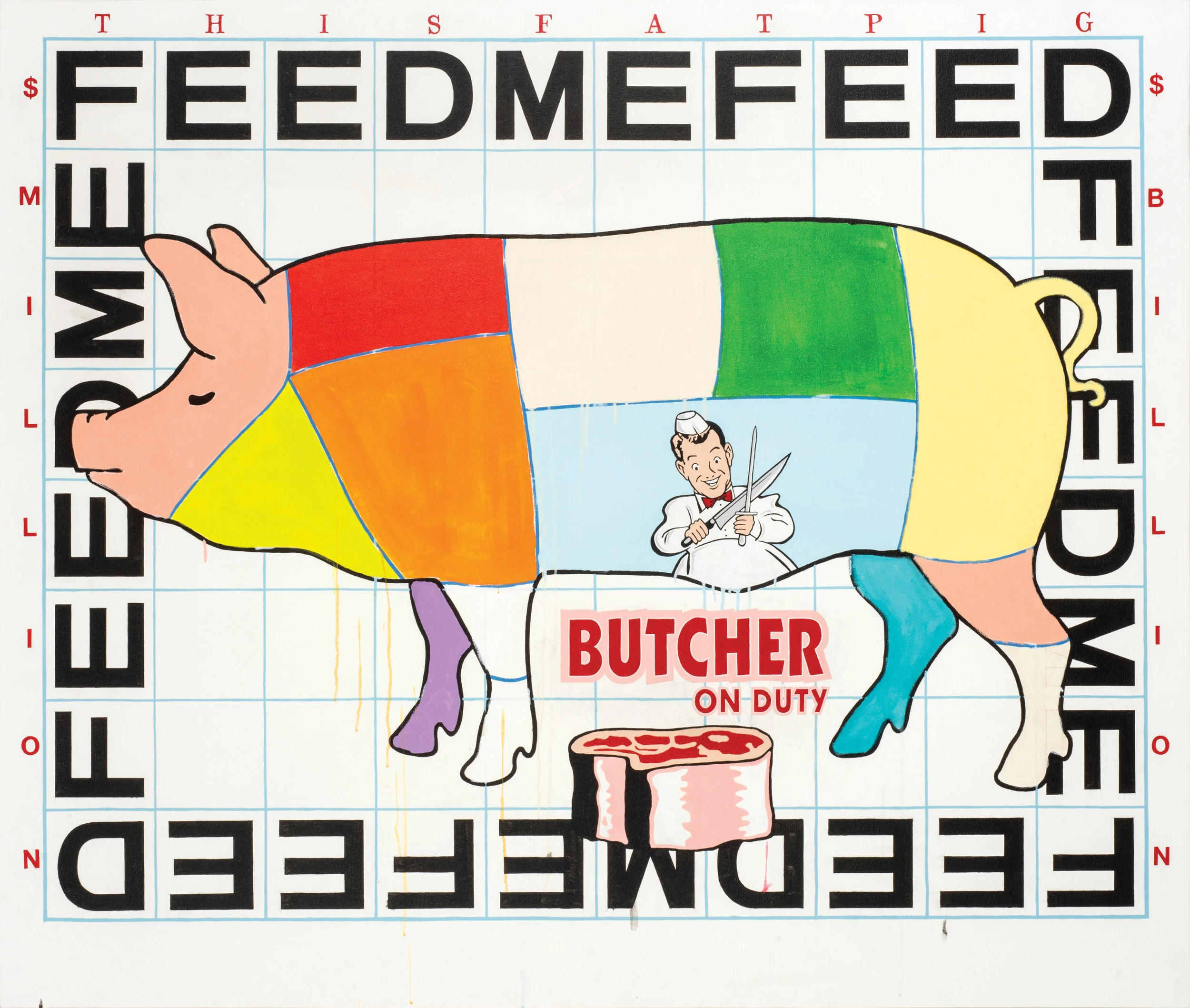 Feed Me acrylic on canvas 66 x 78” 2016