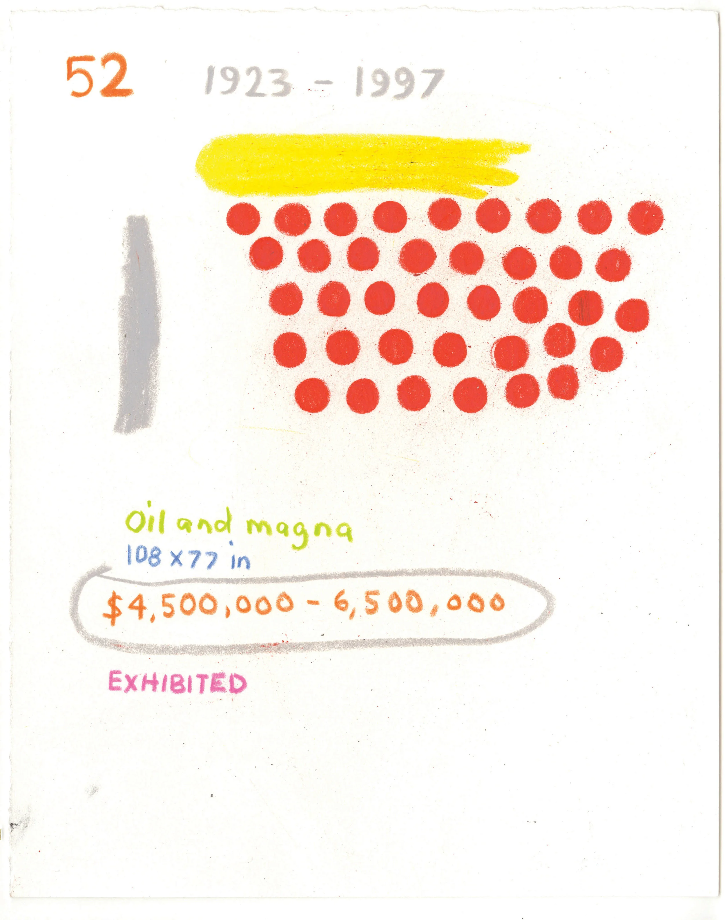 Various Art Market Catalogue Sketches mixed media on paper various sizes, roughly 10 x 8” 2015