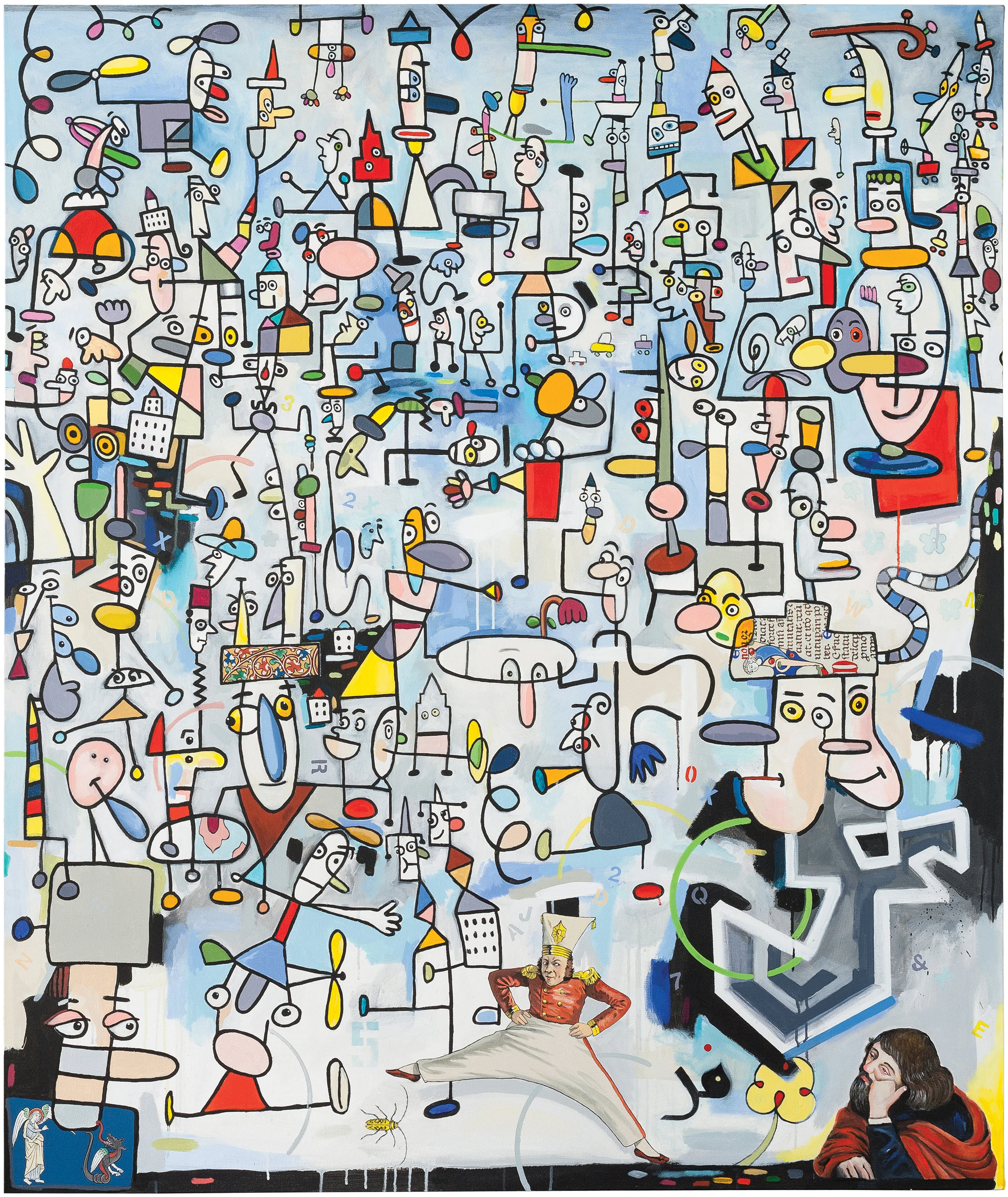 Temptations acrylic on canvas 96 x 77” 2017