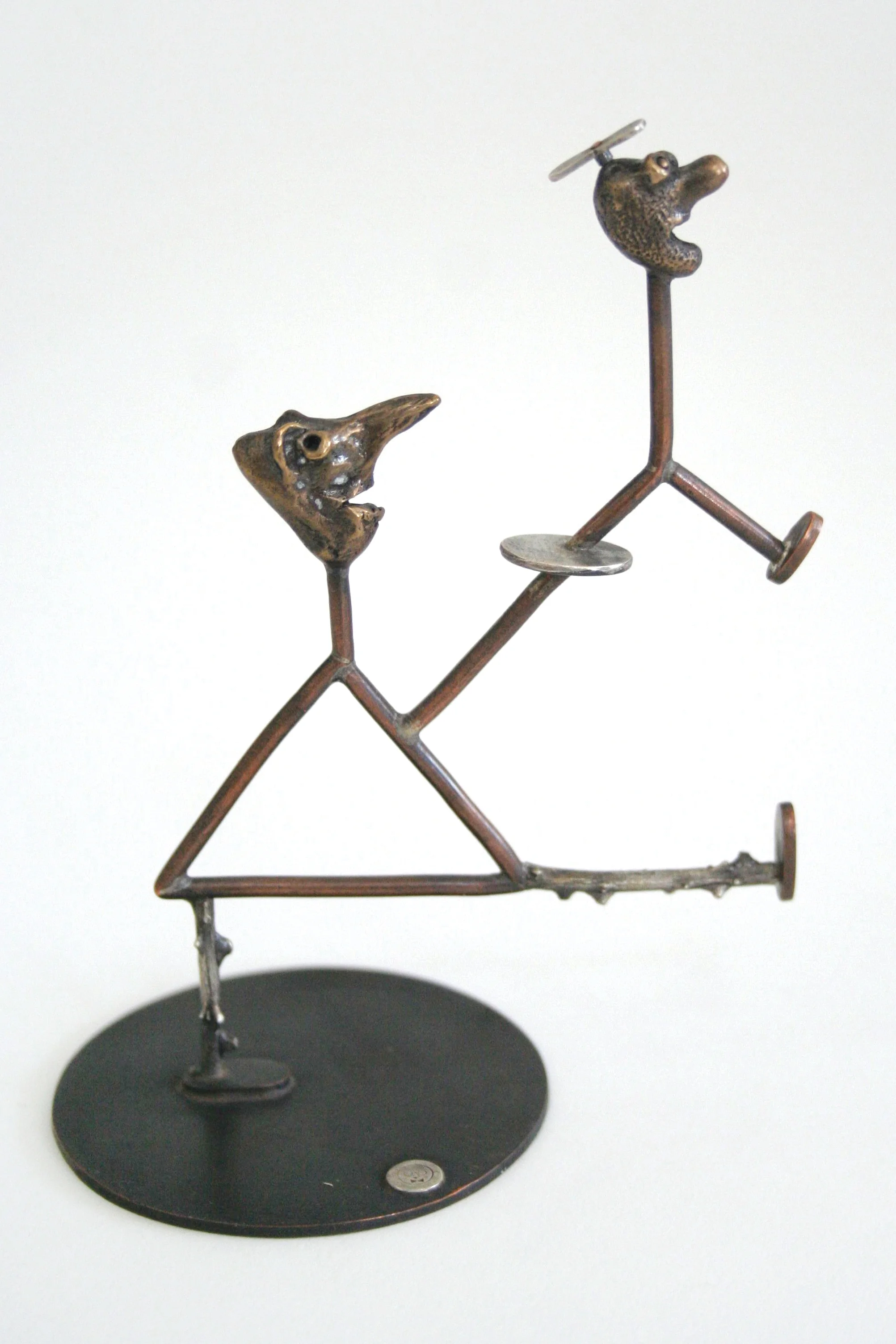 sterling silver, copper 4.5” x 3.5” x 2.3”