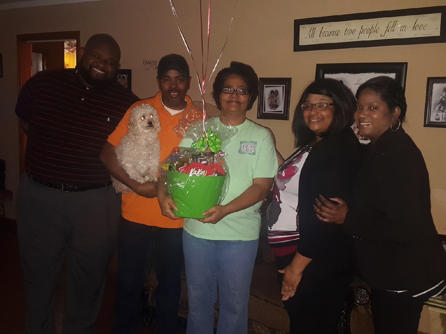 February Prize Patrol Winners with Meritan Foster Care Staff!