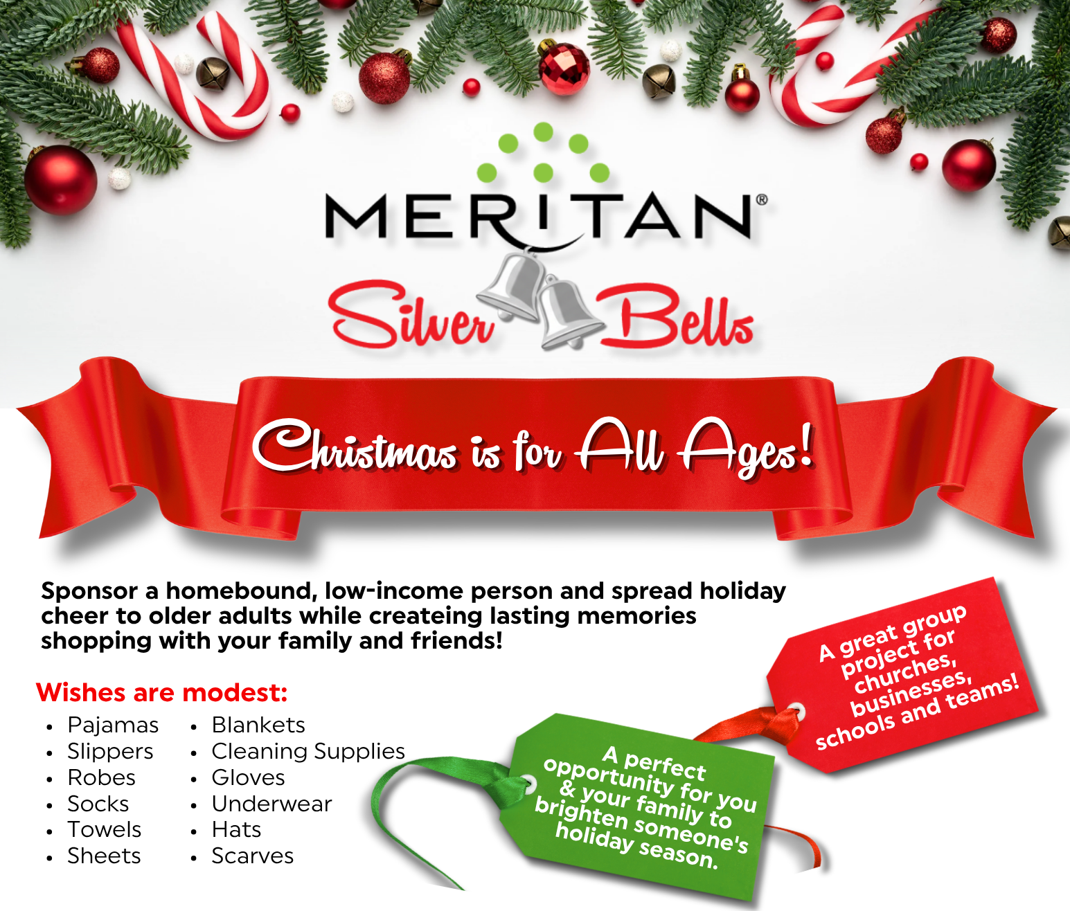 Meritan Silver Bells  Holiday gifts