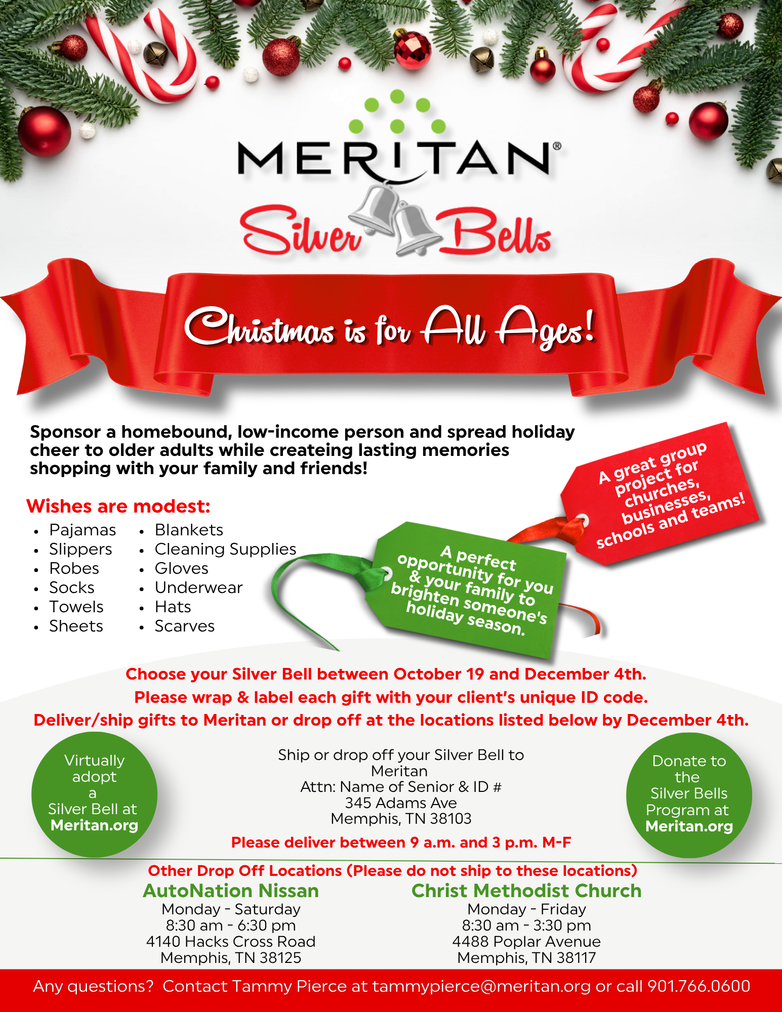 Meritan Silver Bells  Christmas for Seniors