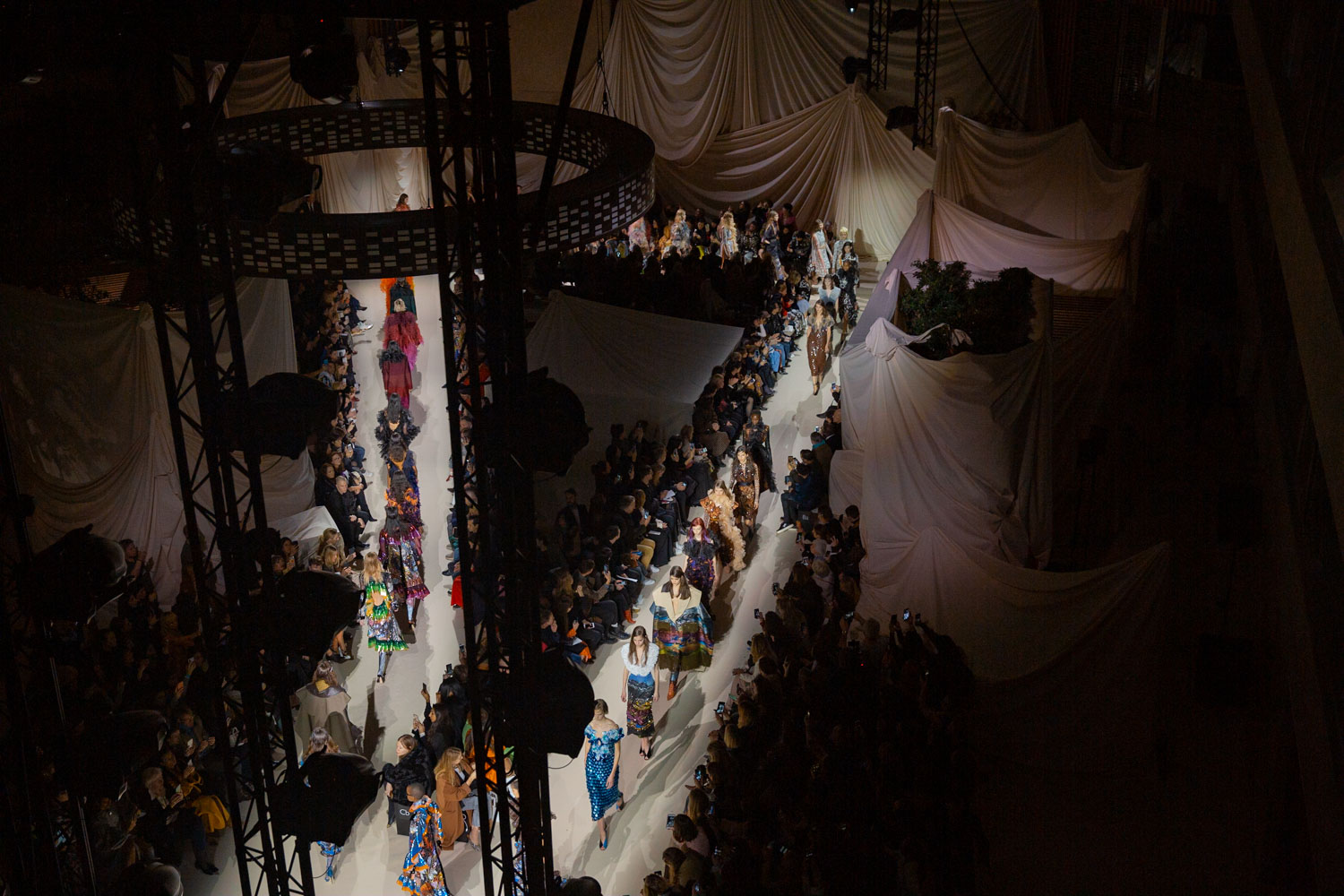 Runway from above at Mary Katrantzou