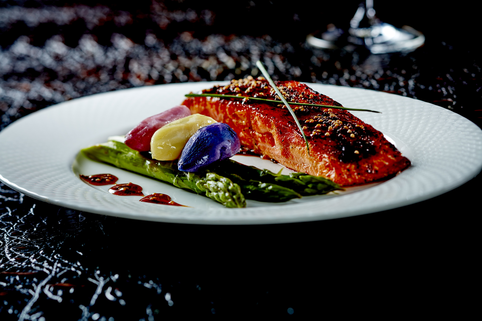 Hennessey Glazed Alaskan King Salmon