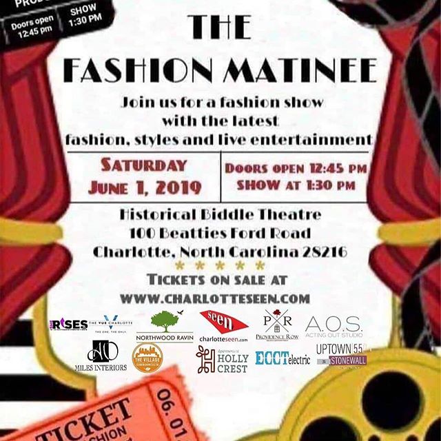 Several AOS Students will be featured in this show.⠀
⠀
Tickets on sale at buff.ly/2B80P2s THE FASHION MANITEE Fashion Show - Doors Open 12:45 pm - SHOW @ 1:30 pm Saturday, June 1, 2019, The Biddle Theatre/Location Historical Johnson C. Smith,100 Beatties Ford Road, Charlotte, NC 28216 - Kids and Teenager Fashion Show. Rule is a fun, creative, confidence-building fashion show experience for kids and teenagers. A Fashion Show premiering fashion, style, live entertainment and a Tribute to the Movies.⠀
#actingoutstudio #auditions #model #modeling #runway #showcase