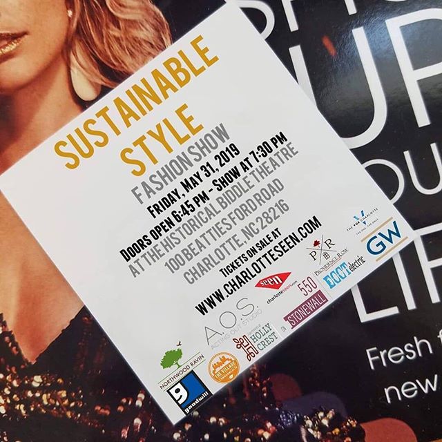 Several AOS Students will be featured in this show.⠀
⠀
Tickets on sale at buff.ly/2FMx89t for fashion show on FRIDAY, MAY 31, 2019 - SUSTAINABLE STYLE - Doors Open 6:45 pm - SHOW @ 7:30 pm - Location the Historical Biddle Theatre, 100 Beatties Ford Road, Charlotte, NC 28216. Sustainable Style. Designers include Malou Cordery, Madi Jenkins, Humble Connor, Mo Jazz, Tony Howard, Fiona Rose, Zersten, Shenika Walker, Shawn Foley, Aubrey Harley, Berhan Nebioglu. Designers will create a collection with UPcycled Clothing and the people (attendees) will vote for their favorite collection. The fashion industry is notorious for its massive waste problem; the big business is frequently called out for being one of the largest polluters globally. Nearly three-fifths of all clothing ends up in incinerators or landfills within a year of being produced. Beyond this, the Environmental Protection Agency found in 2014 that there were 15.1 million tons of textile waste, of which 12.8 million were discarded completely, while the average American throws away 70 pounds of clothing and other textiles each year. So let's take the unused, unwanted clothing and make a fabulous collection and make difference.⠀
#actingoutstudio #auditions #model #modeling #runway #showcase
