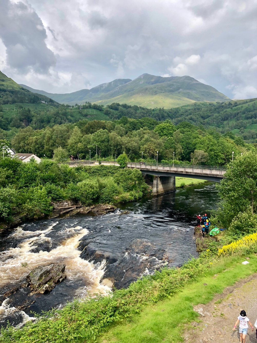 Kinlochleven from the patio of the Highland Getaway Inn