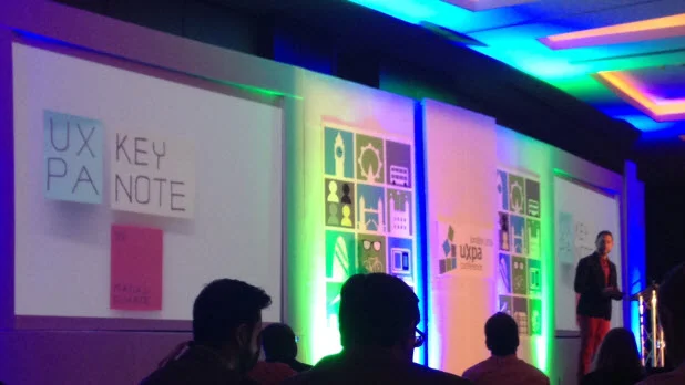 Matias Duarte delivers the opening keynote at UXPA 2014.