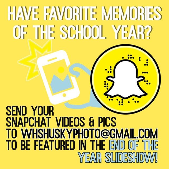 Want to be apart of the End of the Year Slideshow?? Submissions due FRIDAY & all MUST BE CLEAN!!