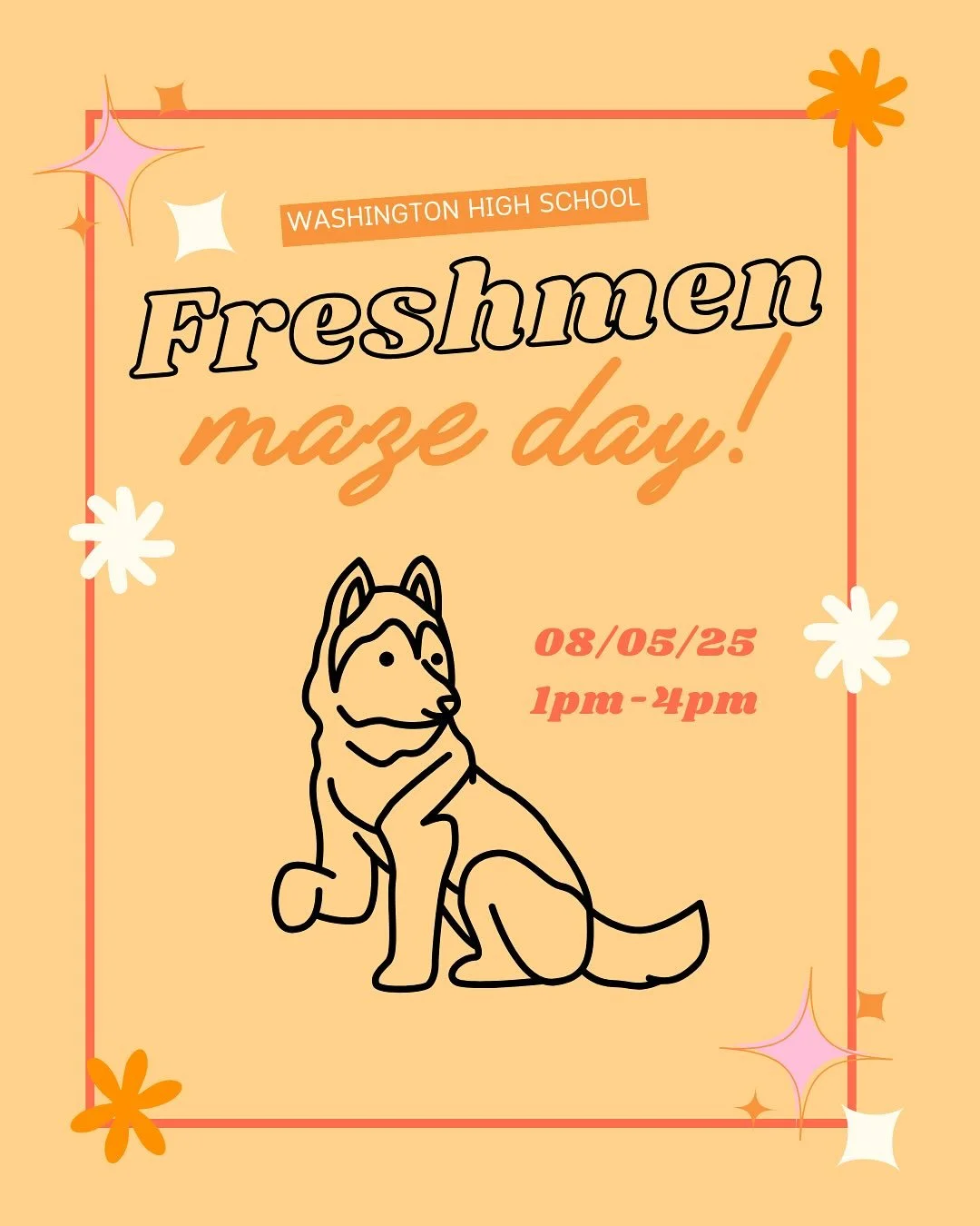 HI FRESHMEN! We can&rsquo;t wait to see you all at MAZE DAY! Don&rsquo;t forget to stop buy our freshmen station to get all the info for this exciting upcoming school year!!! 🧡🖤