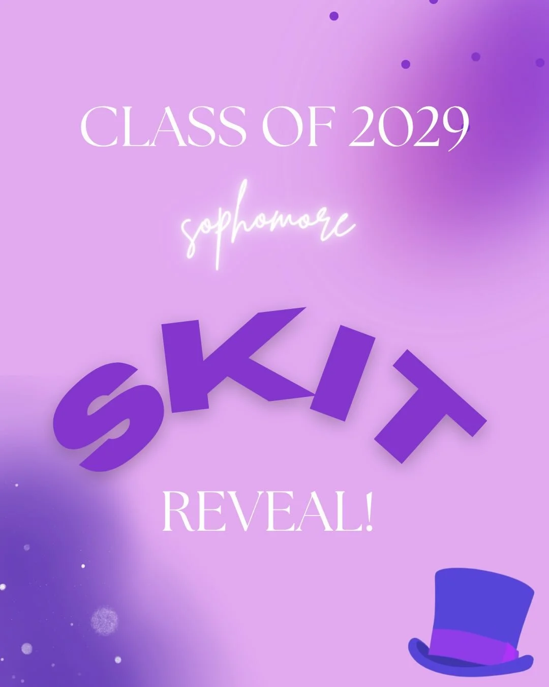 we&rsquo;re back! 💜 introducing&hellip;sophomore skit 2026!!! we are so excited to be working with you guys to present and create an amazing skit once again! skit schedule will be coming out soon so stay tuned!