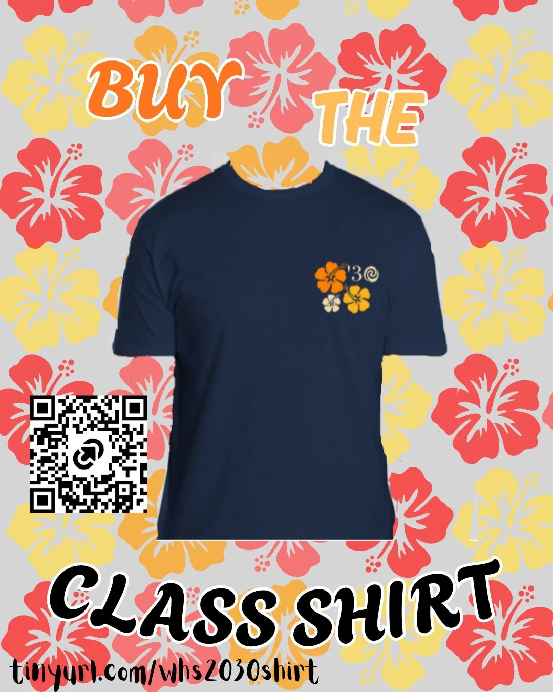 🌟 Show your Washington High School pride with our awesome freshmen class shirt! 🎉 Grab yours for just $20 and help us reach our goal of selling 50 shirts! 🙌 Let&rsquo;s represent and make this year unforgettable! 💛💙 

👉tinyurl.com/whs2030shirt?