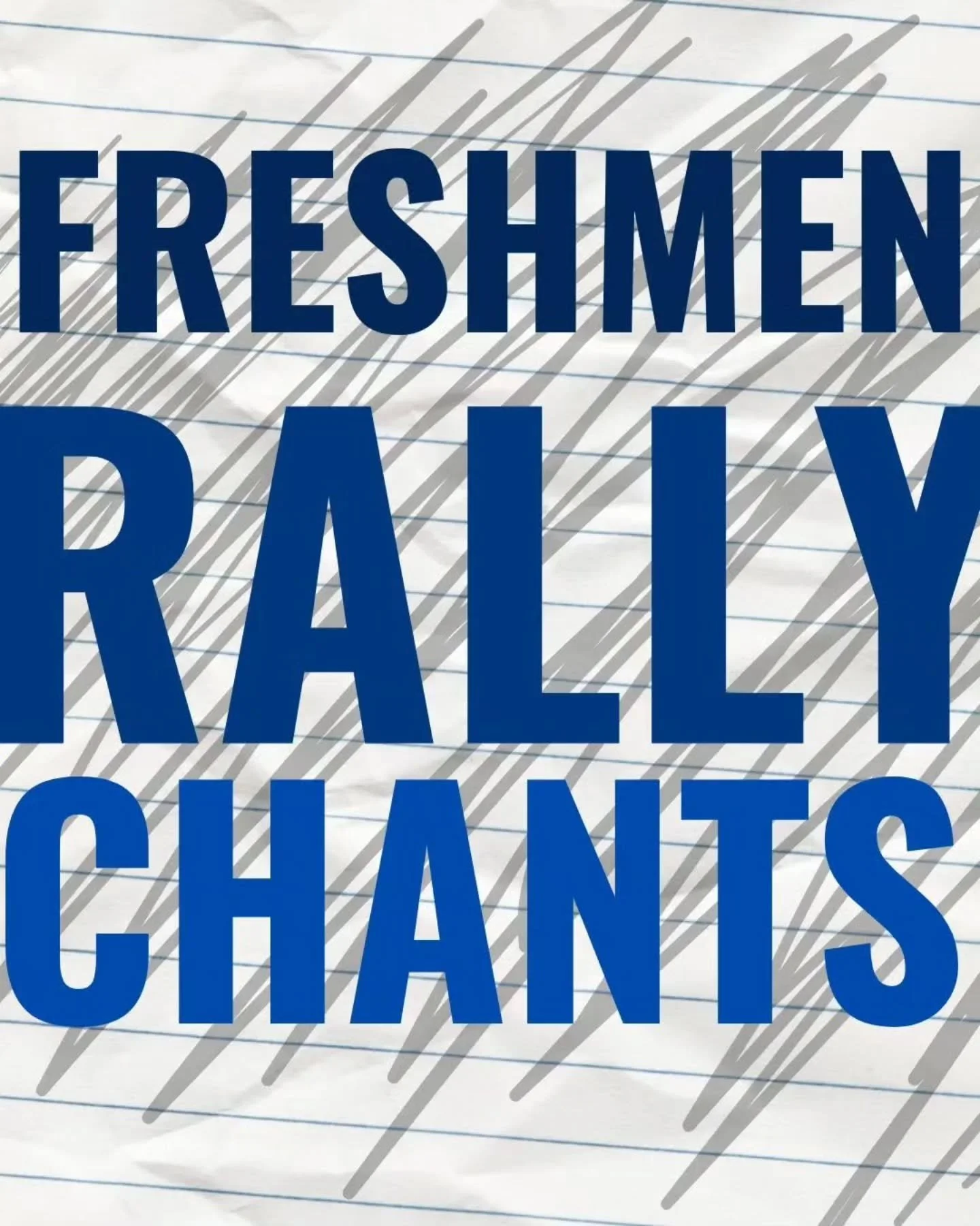 LEARN THESE CHANTS AND SHOW UP TMR AT 7:30 TO SUPPORT THE FRESHMEN CLASS AND GET POINTS FOR SPIRIT WEEK!!!!!

contact the officers or interns with any questions! 
@baidehi111 @lex_val24 @3llaaac
@saarangia_wongia @catarina.ogami @aidan.lauu
