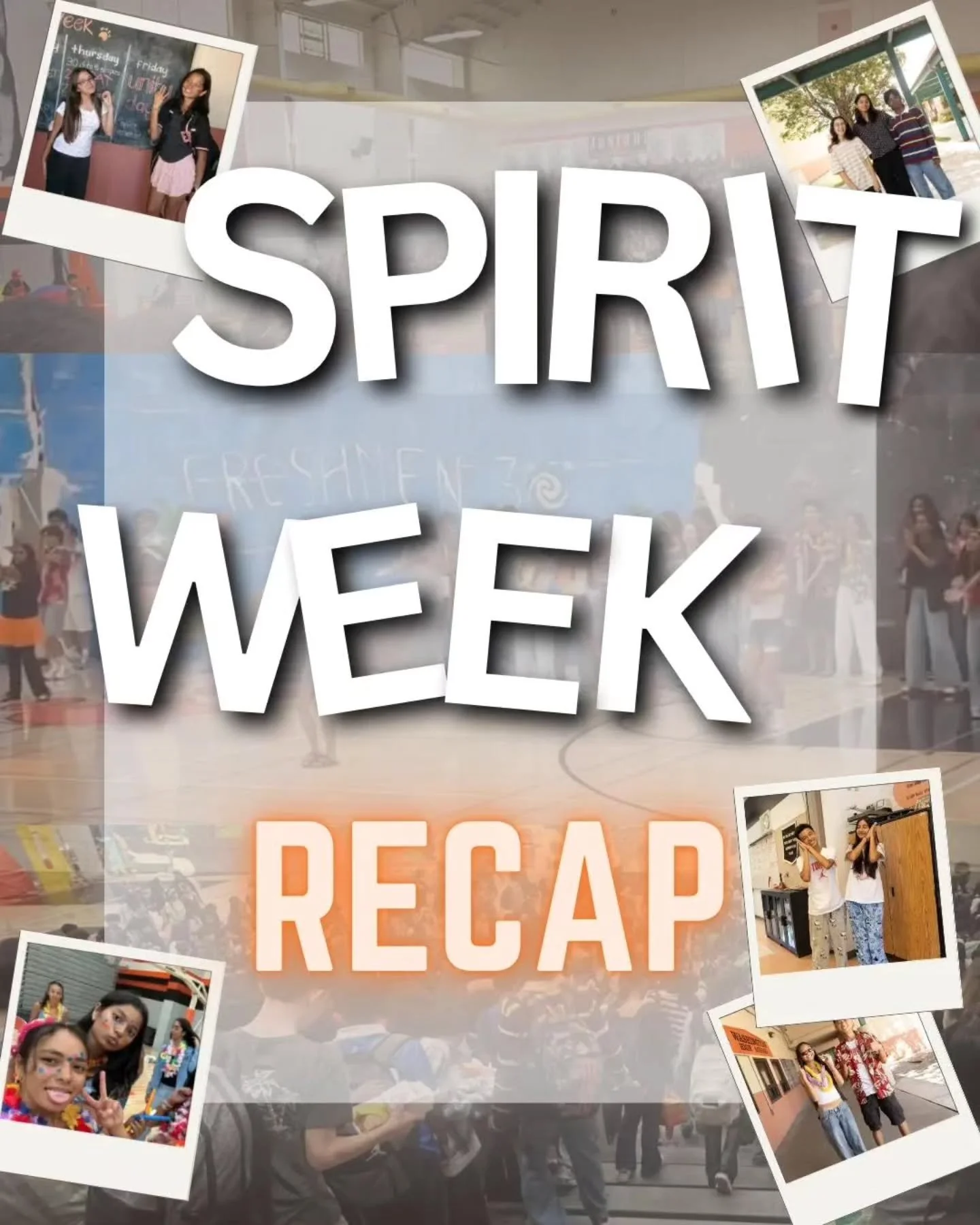 i cannot thank y'all enough, this spirit week was the best! everyone made spirit week unforgettable, starting from dressing up to the freshmen skit! if you dressed up or came to gym night, or even chanted with us during our morning rallies, you made 