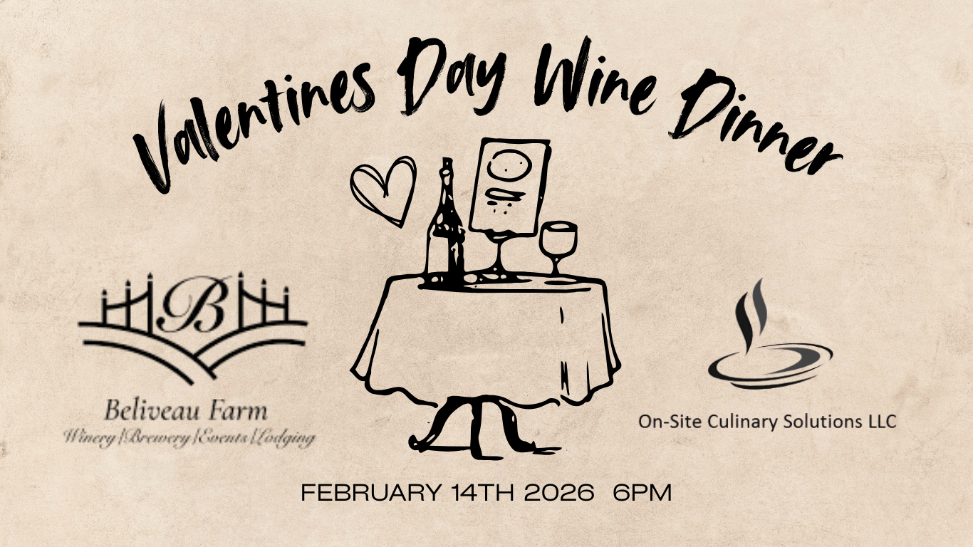 Valentine’s Day Wine Dinner at Beliveau Winery