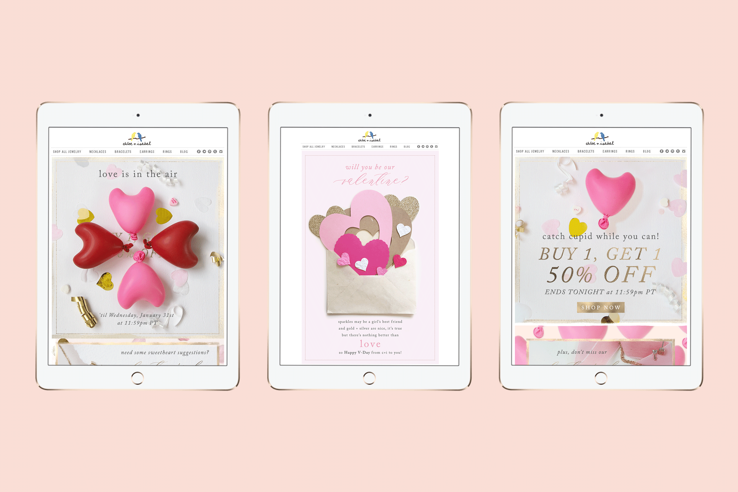  Chloe and Isabel Valentine’s Day Emails 