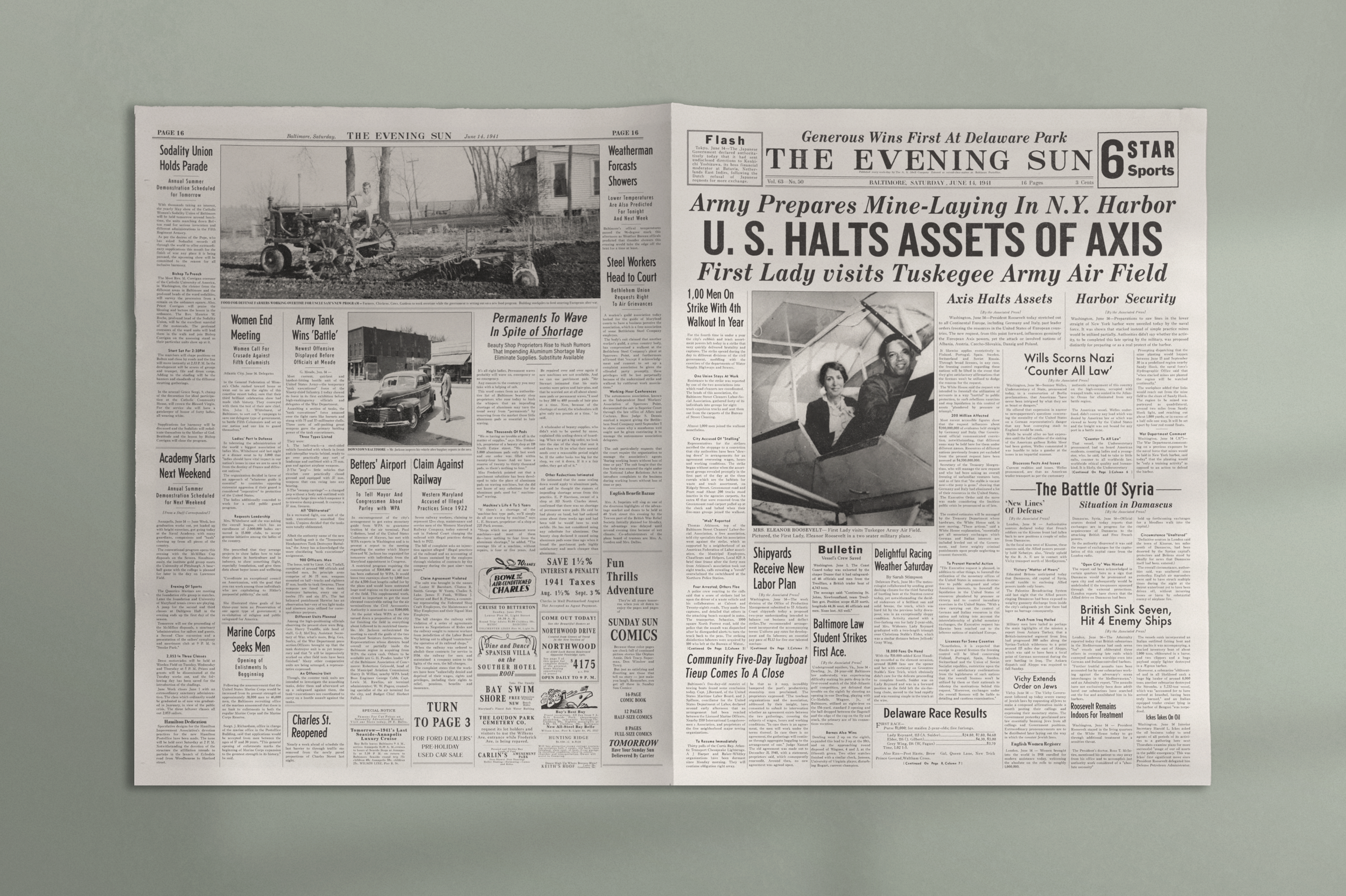 1941 Newspaper