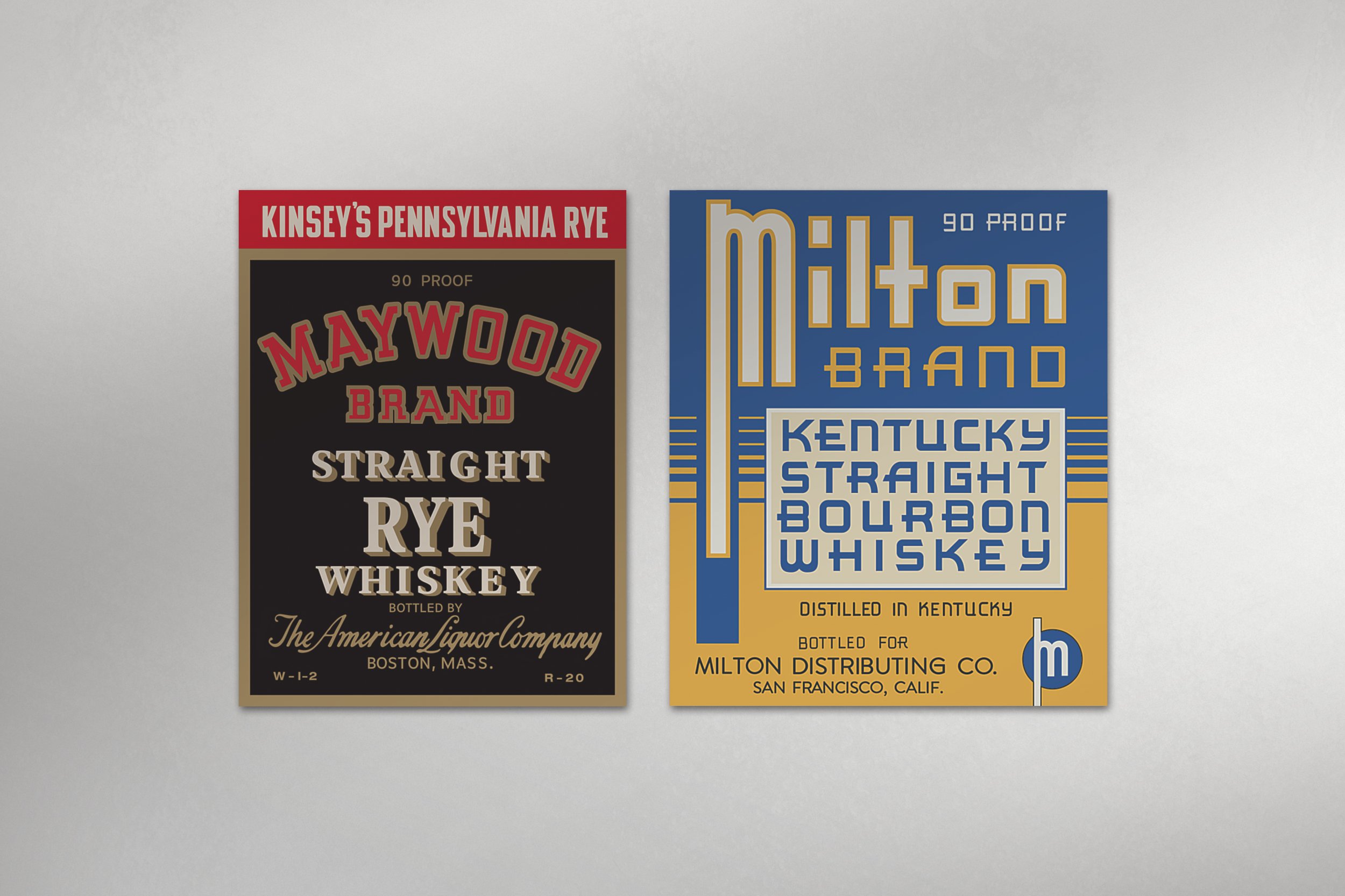 1930's Liquor Labels 