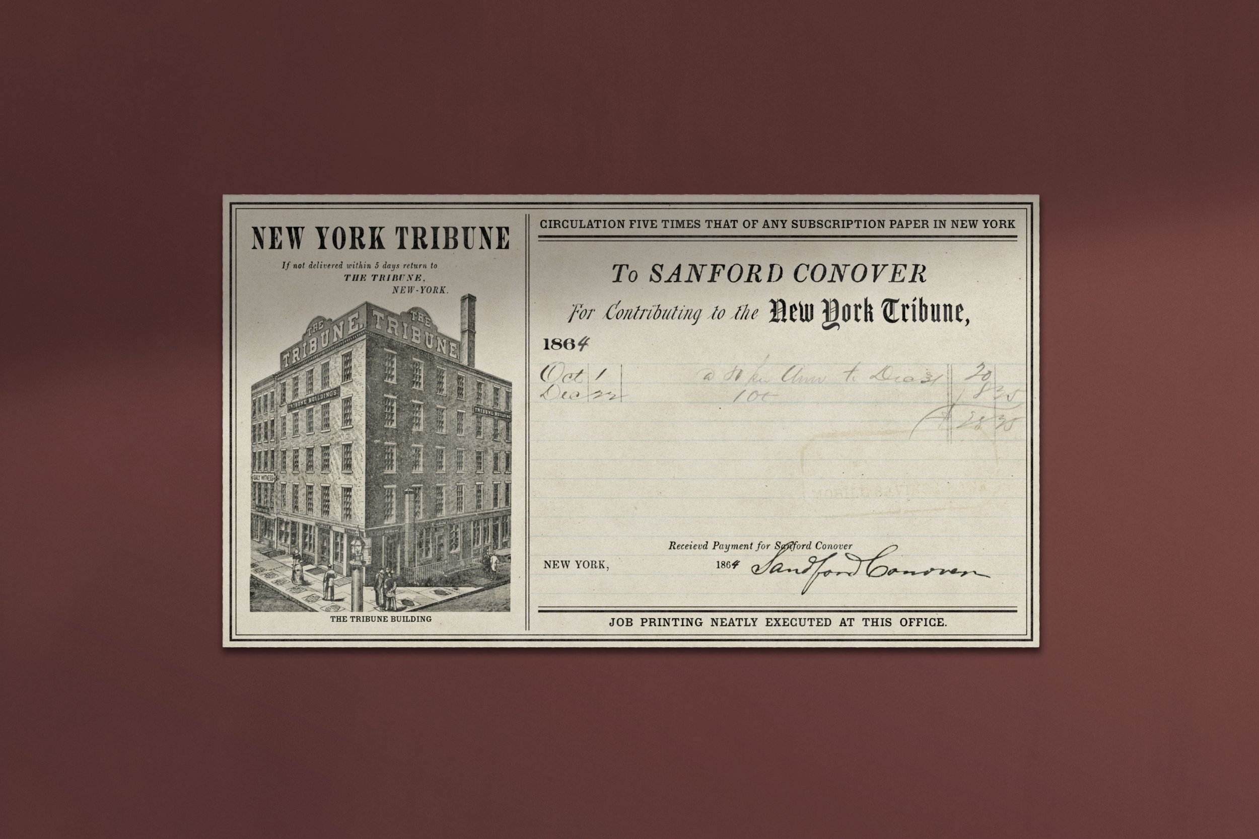 1864 Payment Receipt 