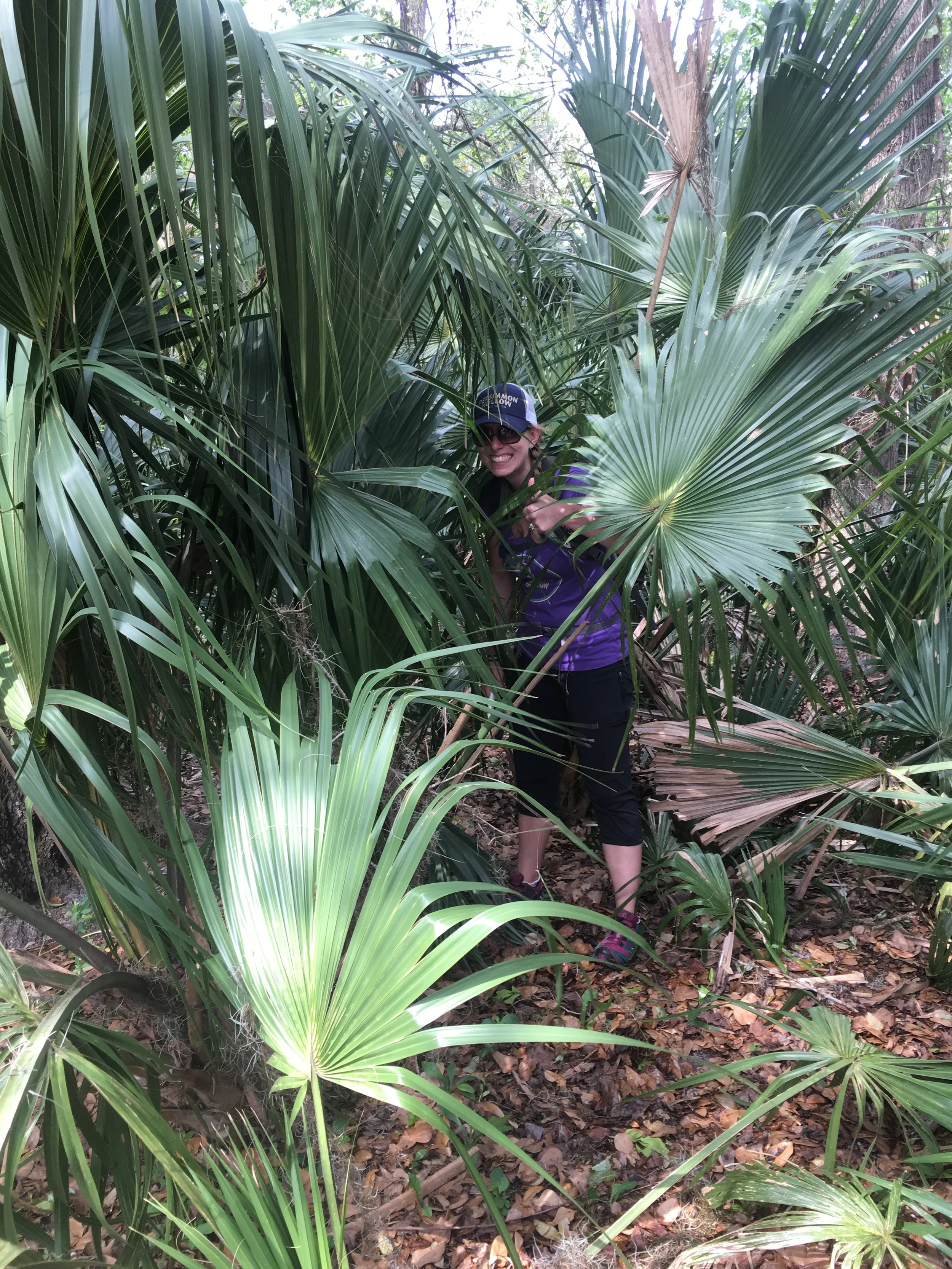 Pictured: Team Arboreal Contact's "Snacks" sharing her extensive knowledge of native Florida foliage.