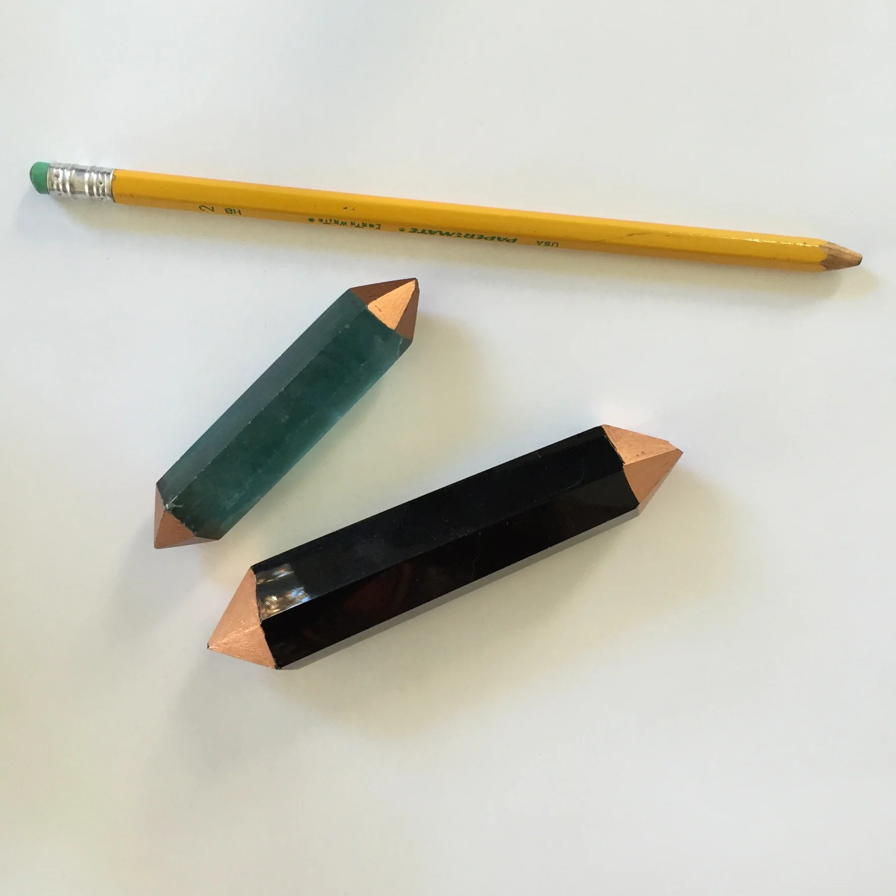 Copper-tipped Gemstone "Pencils"