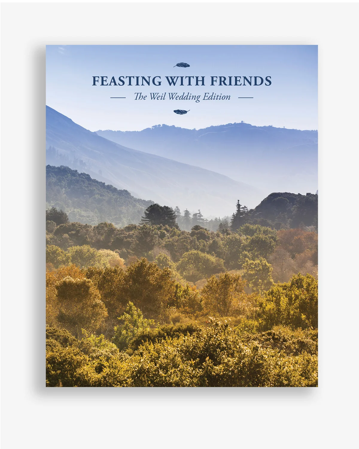Feasting with Friends Wedding Cookbook Cover