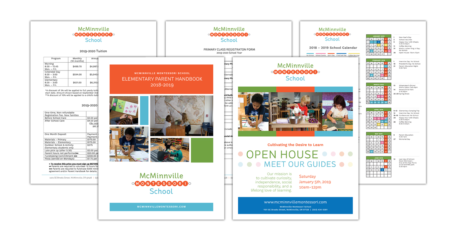 Forms | Calendar | Handbook Cover | Open House Flyer