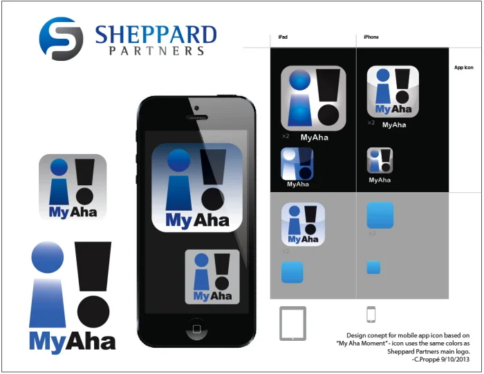 Logo Concept for "My Aha" App