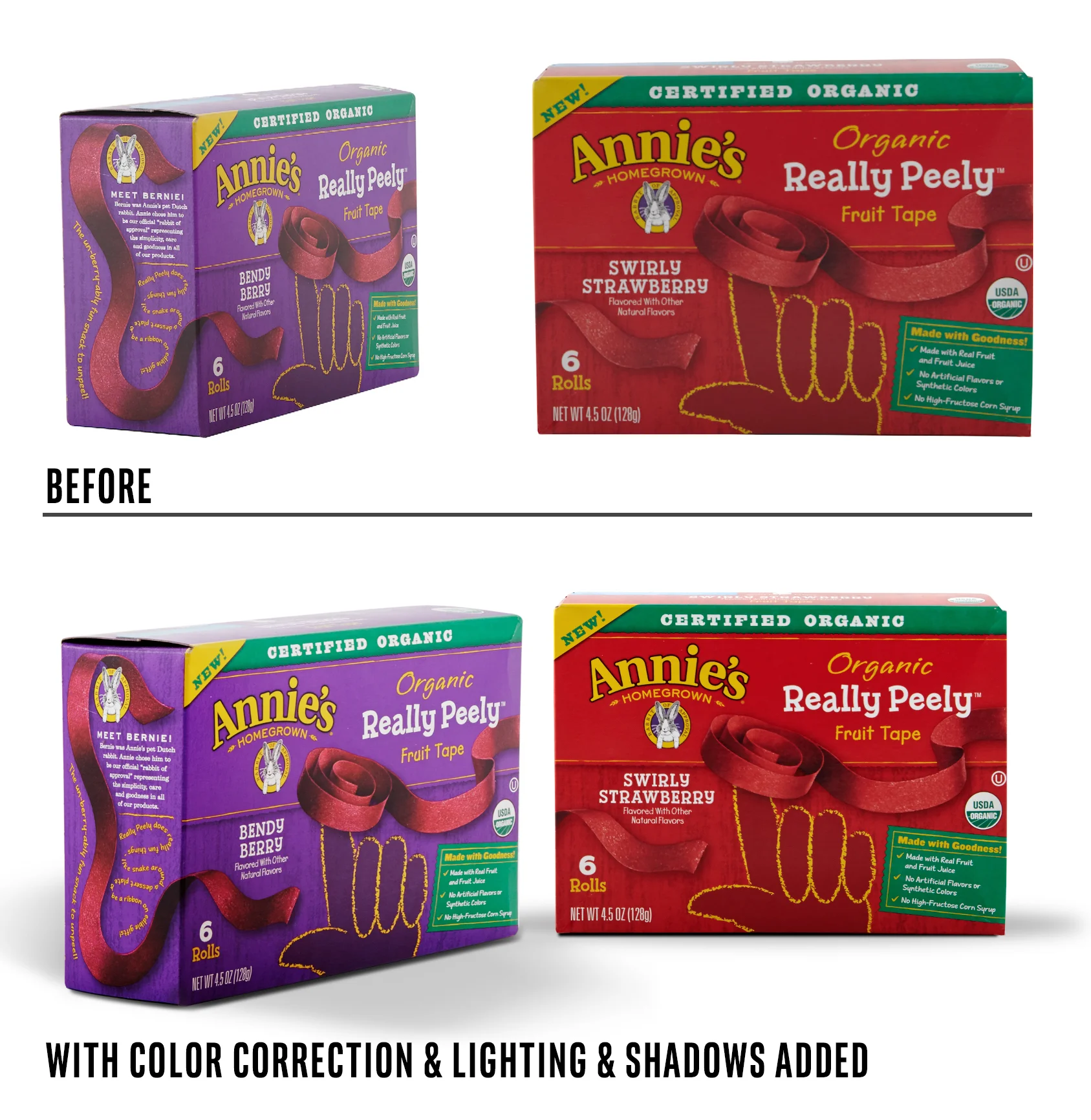 Photoretouching for Packaging Design