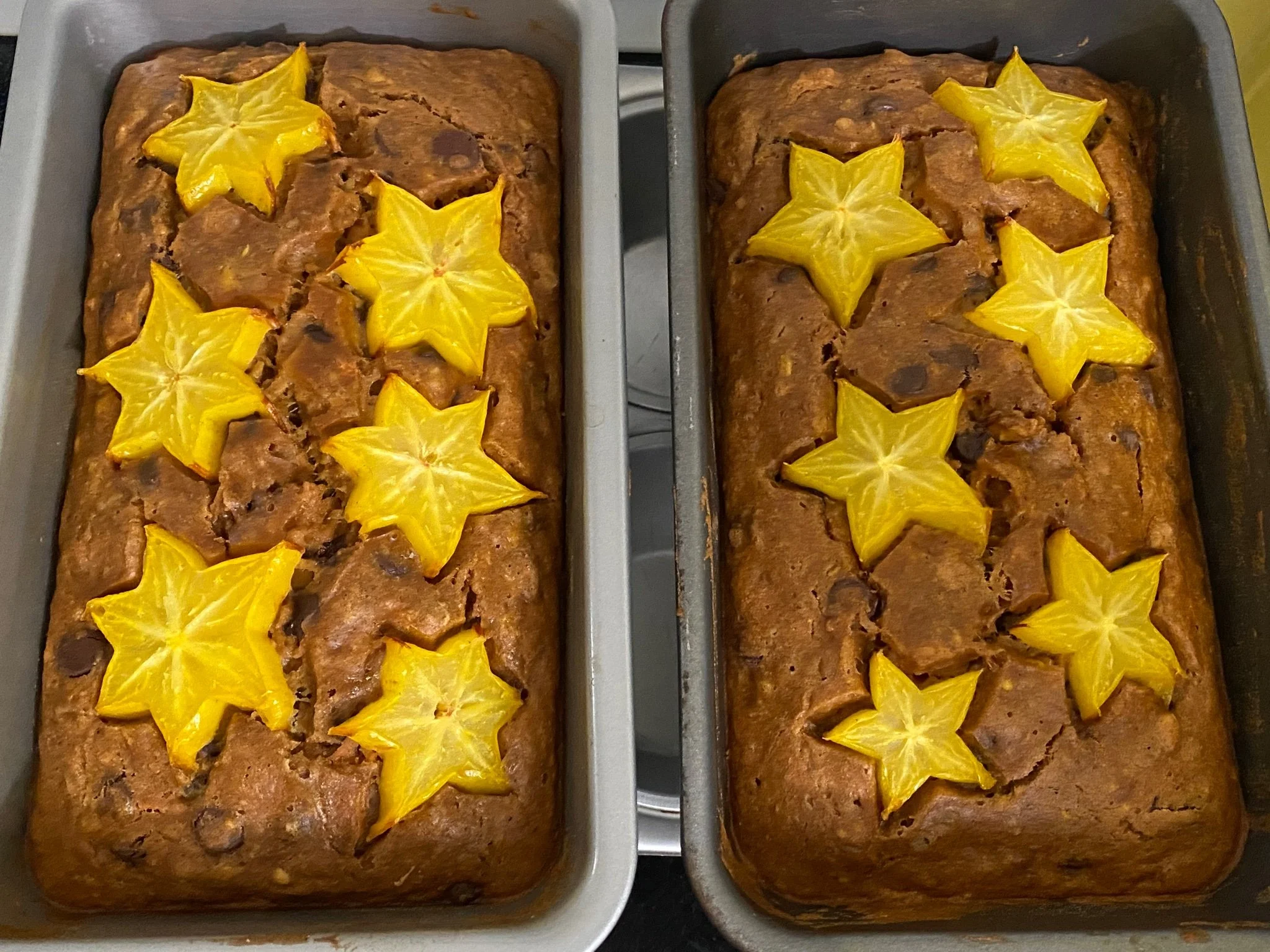  Banana Bread made in Haiku, Maui with Star Fruit 