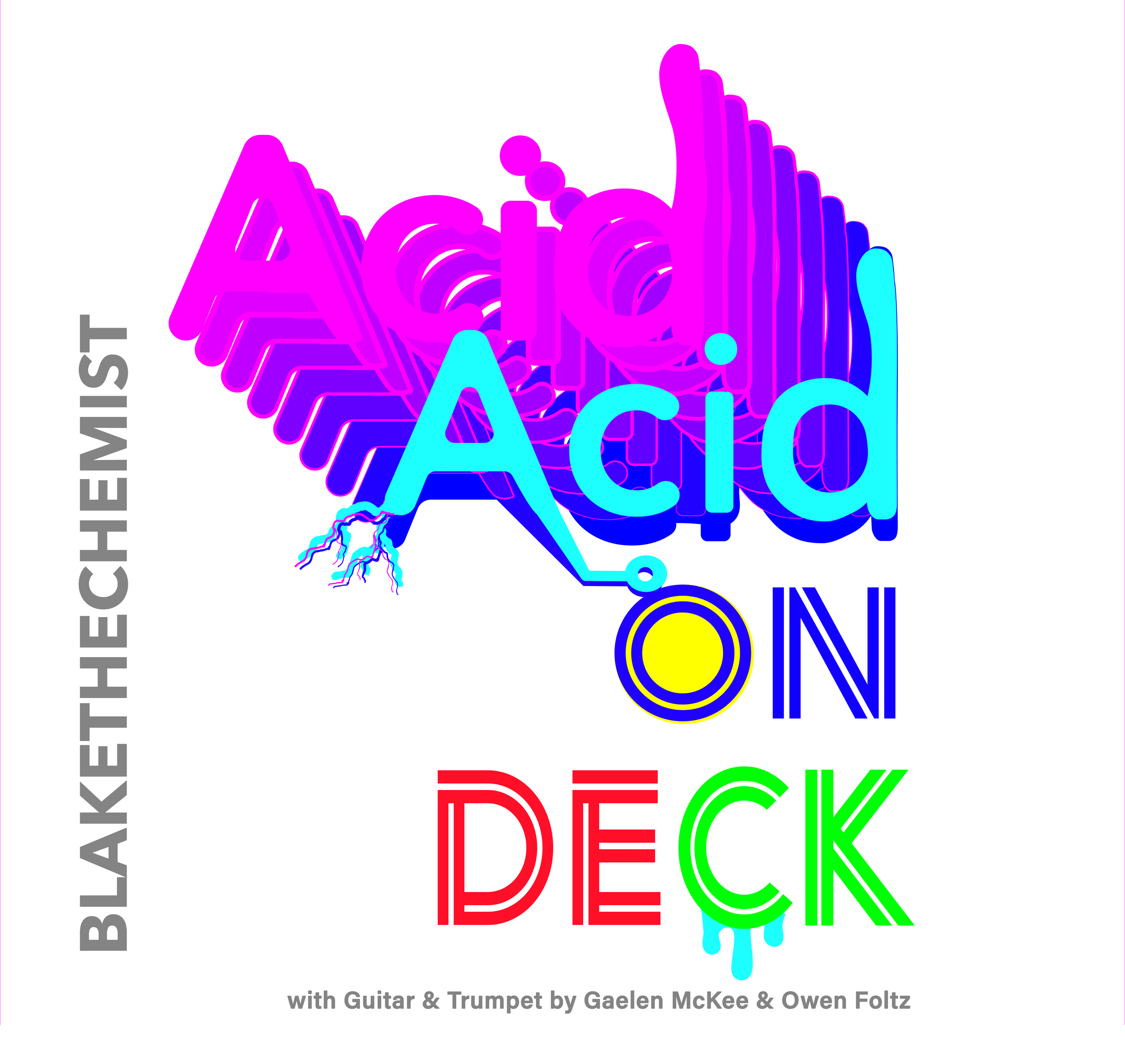 Design Concept for Blakethechemist musical artist, Album Cover 2025