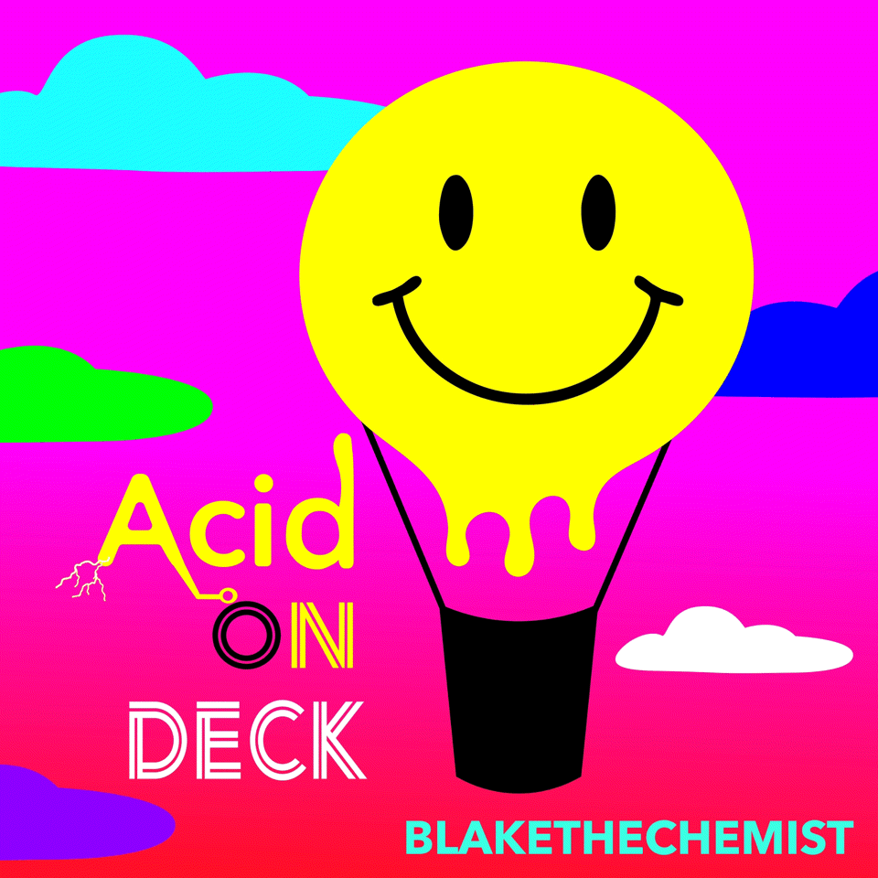 Animated GIF created in Adobe Illustrator for Blakethechemist Music